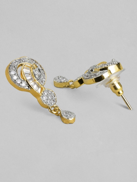 Rubans Women Gold-Plated Zircon Stone Jewellery Set