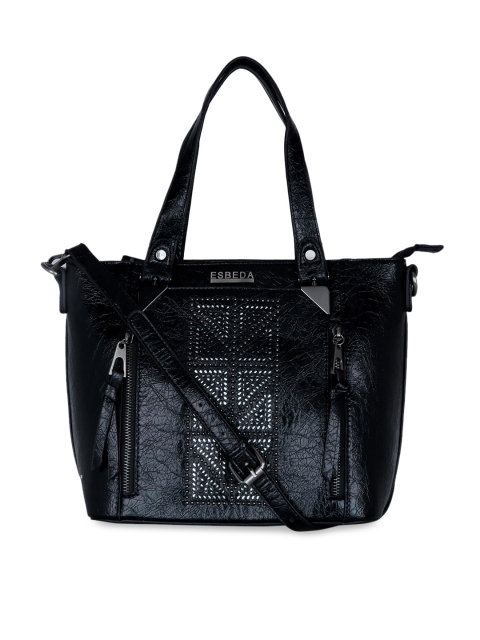 ESBEDA Black Solid Shoulder Bag