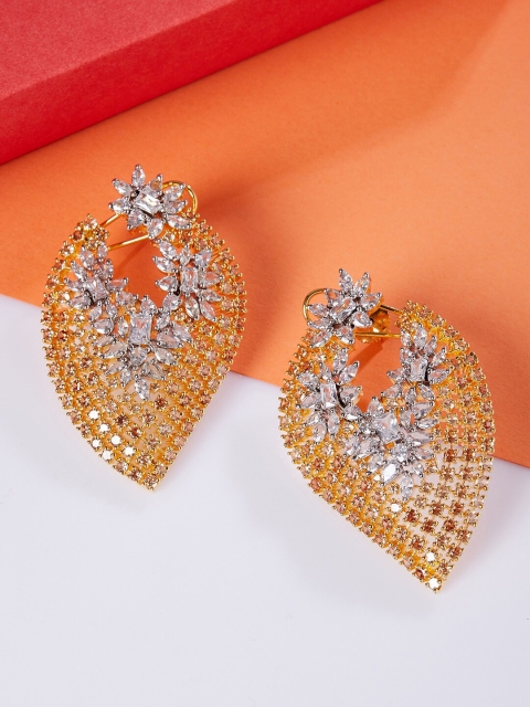 Luxury By ZeroKaata Gold Plated Handcrafted Drop Earrings
