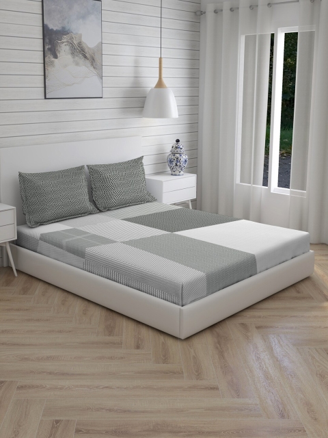 Boutique Living India Grey & White Printed 200 TC Cotton 1 King Bedsheet with 2 Pillow Covers
Boutique Living India Grey & White Printed 200 TC Cotton 1 King Bedsheet with 2 Pillow Covers