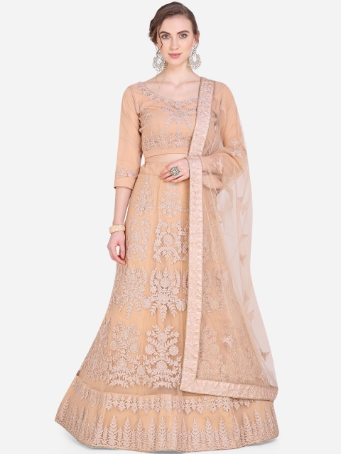Mitera Women Beige Embroidered Semi-Stitched Lehenga & Unstitched Blouse with Dupatta
Mitera Women Beige Embroidered Semi-Stitched Lehenga & Unstitched Blouse with Dupatta