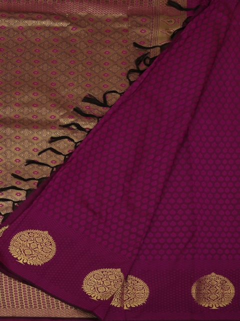 Pothys Violet Woven Design Art Silk Saree