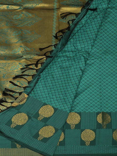 Pothys Green Printed Art Silk Saree
