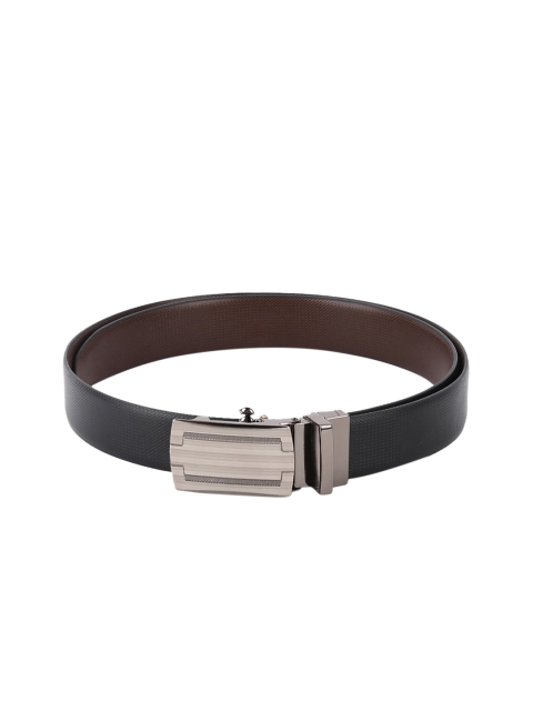 CRUSSET Men Black & Brown Reversible Belt