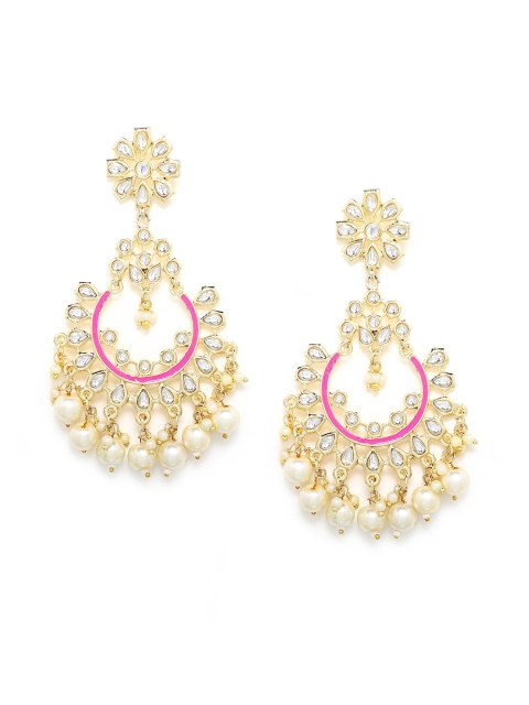 Kairi Gold-Toned Circular Drop Earrings