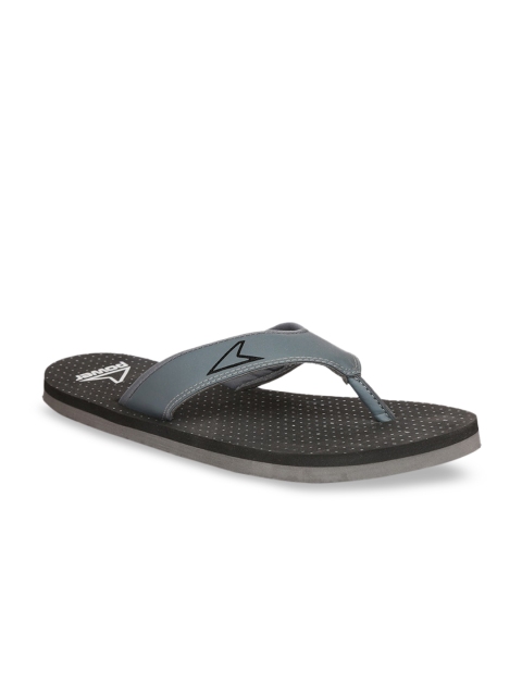 Power Men Grey Thong Flip Flops