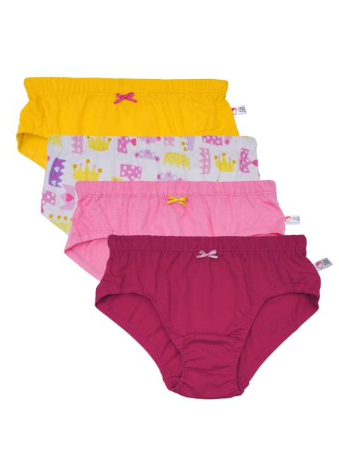 DChica Girls Pack of 4 ,3 Solid, 1 Tiara Print Assorted Colors Briefs DCPNNV6385/4-5, Fuchsia
DChica Girls Pack of 4 ,3 Solid, 1 Tiara Print Assorted Colors Briefs DCPNNV6385/4-5, Fuchsia