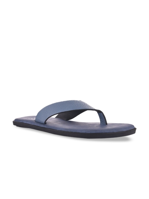 SKO Men Blue Leather Comfort Sandals