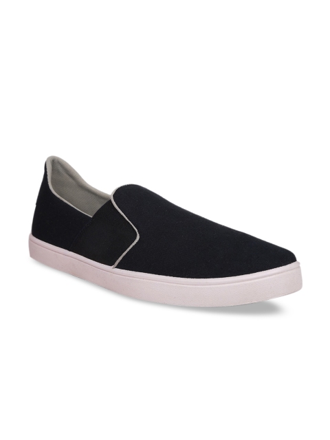Bata Men Navy Blue Slip-On Sneakers
