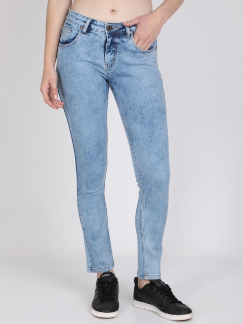 BROADSTAR Women Blue Super Skinny Fit Mid-Rise Clean Look Jeans