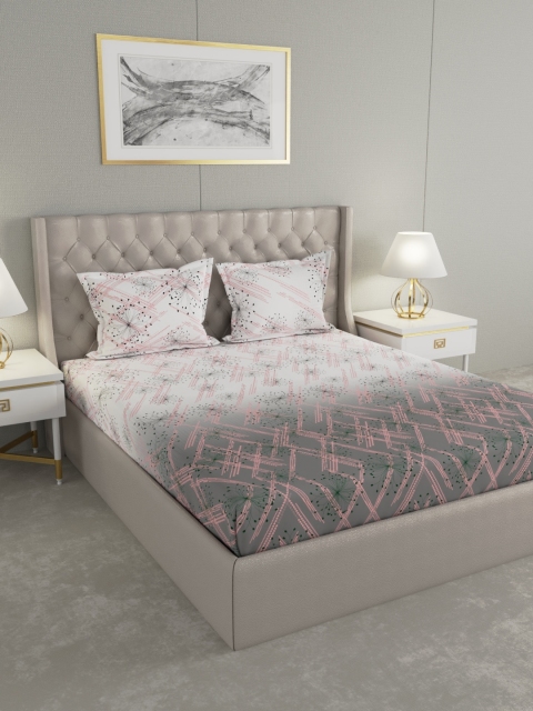 Raymond Home Grey & White Printed 200 TC Cotton Double King Bedsheet With 2 Pillow Covers
Raymond Home Grey & White Printed 200 TC Cotton Double King Bedsheet With 2 Pillow Covers