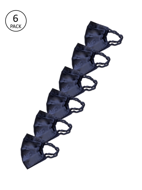 Bellofox Women Pack of 6 Solid Satin 3-Ply Anti-Pollution Reusable Cloth Masks, Blue
Bellofox Women Pack of 6 Solid Satin 3-Ply Anti-Pollution Reusable Cloth Masks, Blue