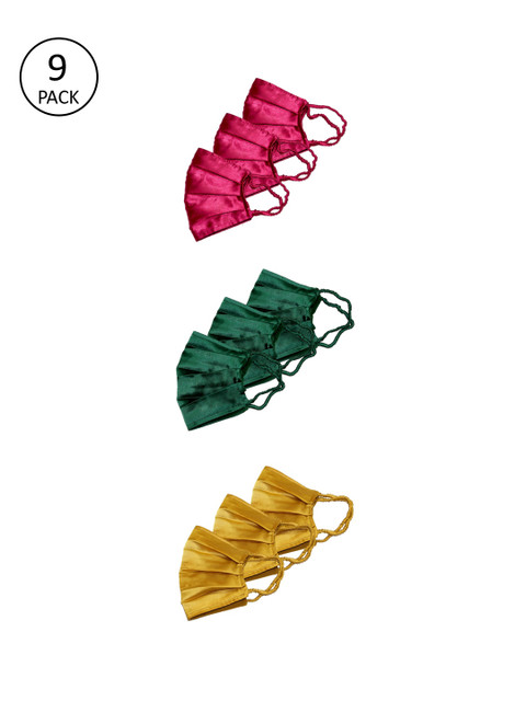 Bellofox Women 9 Pcs 3-Ply Reusable Outdoor Satin Masks, Pink
Bellofox Women 9 Pcs 3-Ply Reusable Outdoor Satin Masks, Pink