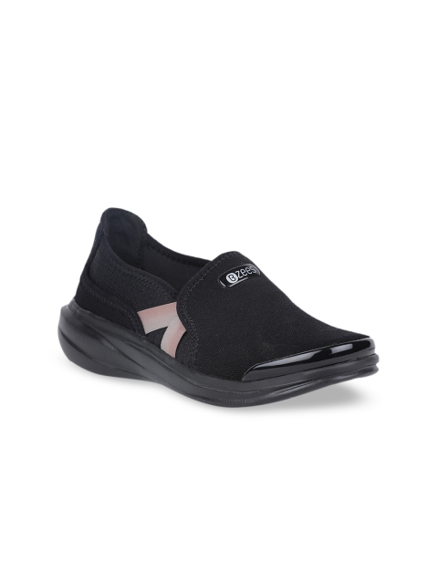 Naturalizer Women Black Slip-On Sneakers