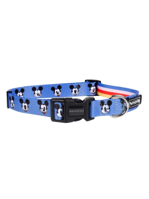 Heads Up For Tails x Disney Mickey Mouse Blue Printed Dog Collar