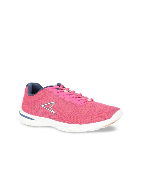 Power Women Pink Mesh Running Shoes