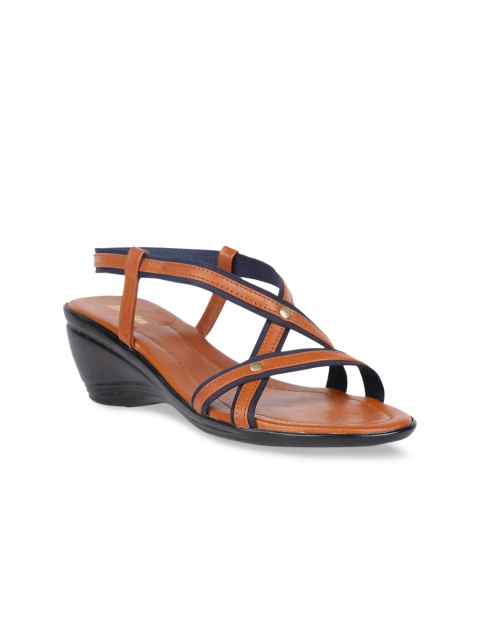 Bata Women Brown Solid Wedges