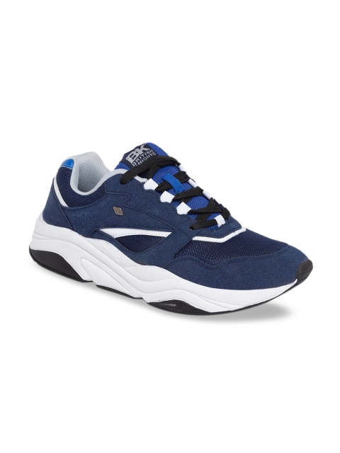 BRITISH KNIGHTS Men Navy Blue & White Colourblocked Sneakers