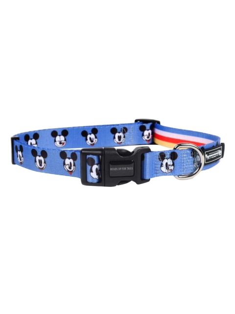 Heads Up For Tails Blue & White Disney Mickey Dog Collar