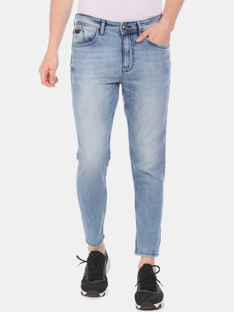 Ed Hardy Men Blue Regular Fit Mid-Rise Clean Look Stretchable Jeans