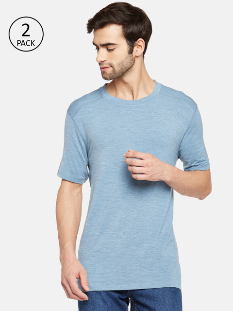 Kosha Men Plus Size Sky Blue Merino Wool & Bamboo Half Sleeves Thermal Top Pack of 2
Kosha Men Plus Size Sky Blue Merino Wool & Bamboo Half Sleeves Thermal Top Pack of 2