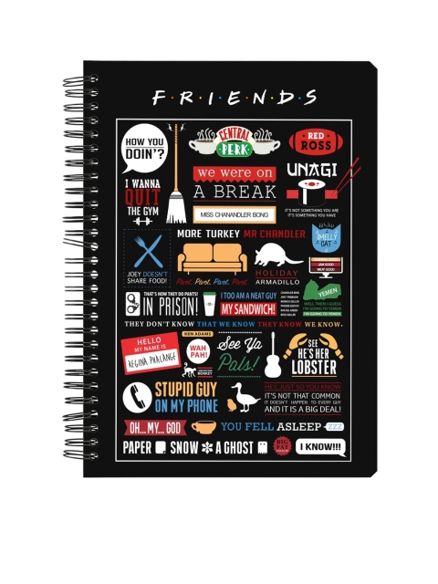 MC SID RAZZ Unisex Multicolored Friends TV Show Infographic A5 Spiral Notebook, Multi
MC SID RAZZ Unisex Multicolored Friends TV Show Infographic A5 Spiral Notebook, Multi