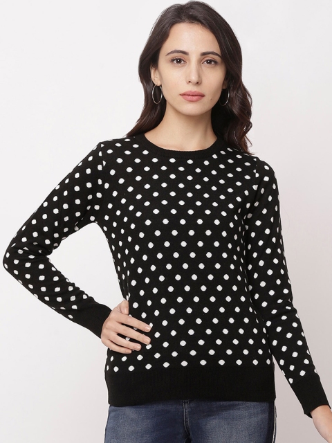 Globus Women Black Printed Sweatshirt