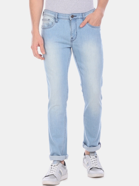 Arrow Men Blue Slim Fit Mid-Rise Clean Look Jeans