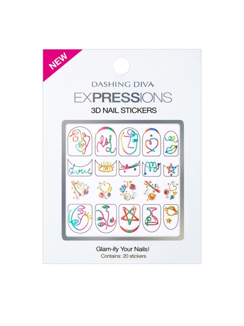 Dashing Diva Women Transparent Expressions Colorful Drawing Gel Artificial Nails, Pink
Dashing Diva Women Transparent Expressions Colorful Drawing Gel Artificial Nails, Pink