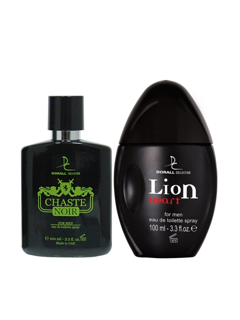 Dorall Collection Pack of 2 Chaste Noir + Lion Heart Eau de Toilette 200 ml, Transparent
Dorall Collection Pack of 2 Chaste Noir + Lion Heart Eau de Toilette 200 ml, Transparent