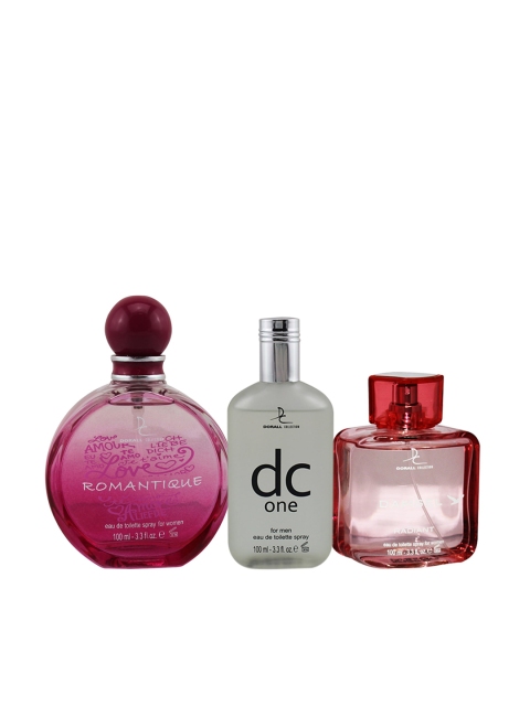 Dorall Collection Set of 3 Romantique For Women & Damsel Radiant & DC One EDT 300 ml, Transparent
Dorall Collection Set of 3 Romantique For Women & Damsel Radiant & DC One EDT 300 ml, Transparent