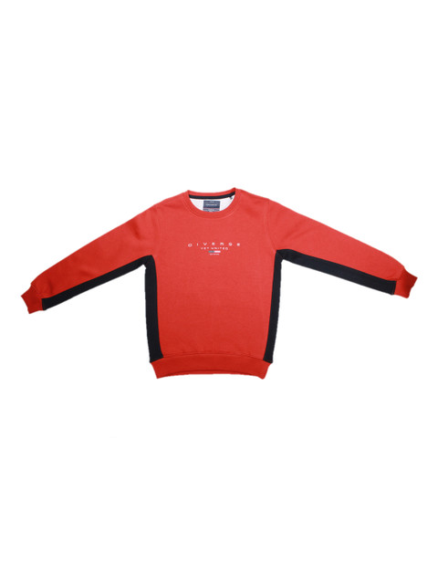 Octave Boys Orange Printed Sweatshirt 
Octave Boys Orange Printed Sweatshirt