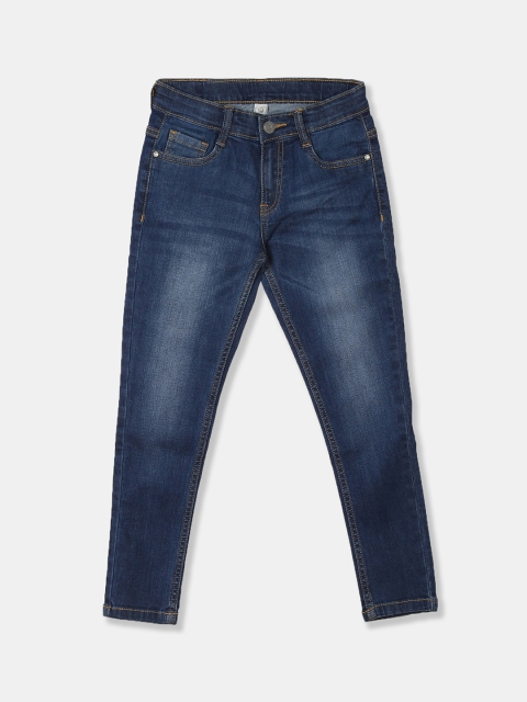 Cherokee Girls Blue Regular Fit Mid-Rise Clean Look Jeans