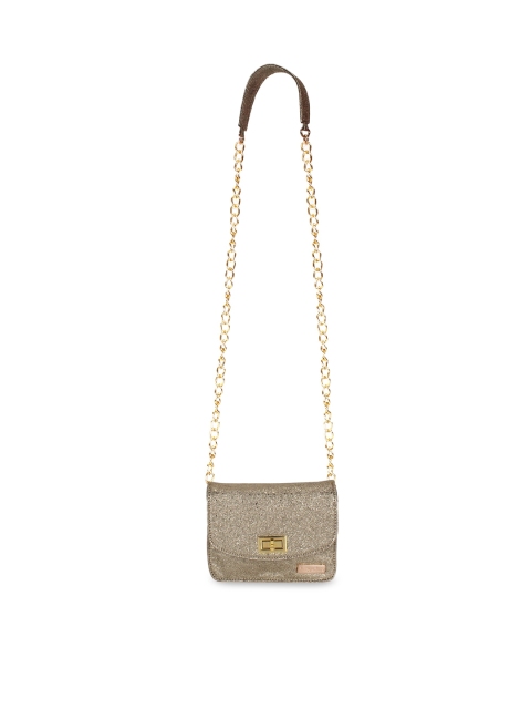 Berrypeckers Gold-Toned Embellished Sling Bag