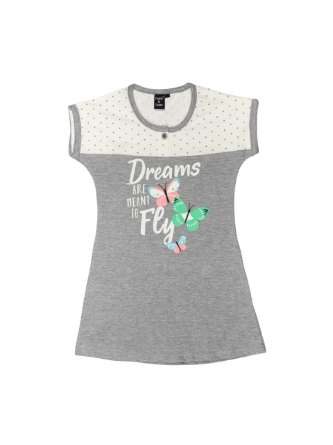 Todd N Teen Grey Printed Nightdress