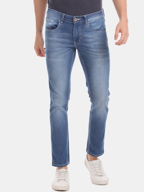 Newport Men Blue Regular Fit Mid-Rise Clean Look Jeans