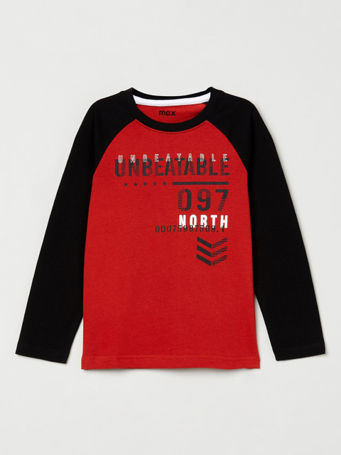 max Boys Red Printed Round Neck Pure Cotton T-shirt
max Boys Red Printed Round Neck Pure Cotton T-shirt