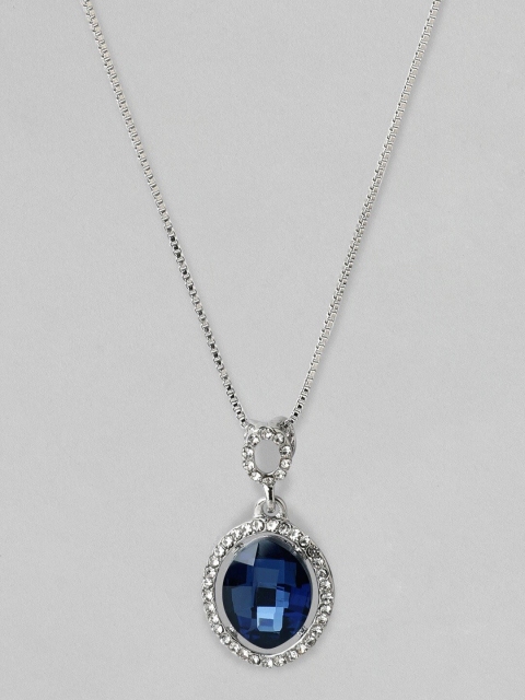 TOKYO TALKIES X rubans FASHION ACCESSORIES Silver-Plated White & Blue Handcrafted Chain with Pendant
TOKYO TALKIES X rubans FASHION ACCESSORIES Silver-Plated White & Blue Handcrafted Chain with Pendant