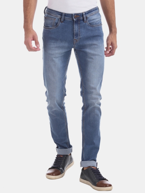 Arrow Men Blue Slim Fit Mid-Rise Clean Look Jeans