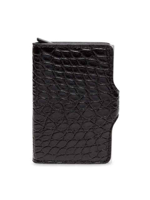 Apsis Unisex Black Textured Card Holder