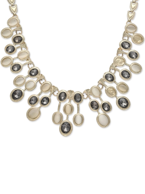 Globus Grey & Off-White Statement Necklace