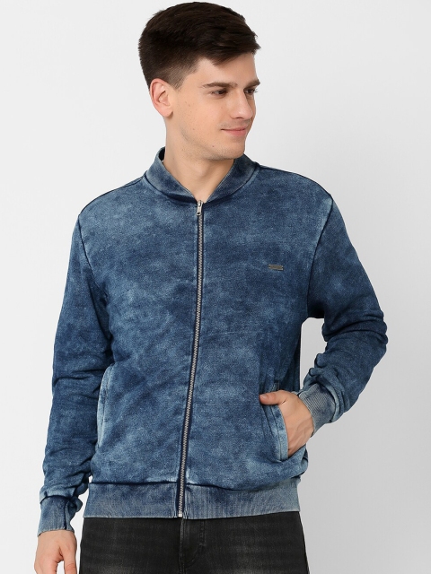 MARCA Disati Men Blue Solid Sweatshirt