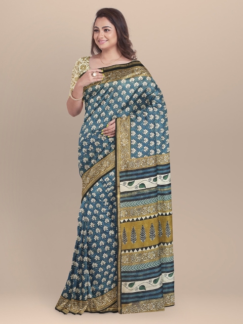 BharatSthali BharatSthali Yellow & Blue Silk Cotton Woven Design Kanjeevaram Sustainable Saree
BharatSthali BharatSthali Yellow & Blue Silk Cotton Woven Design Kanjeevaram Sustainable Saree