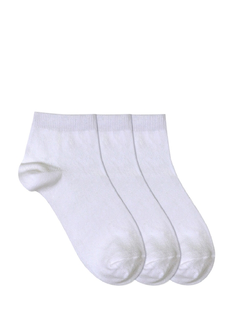 Mustang Women Pack of 3 Off-White Ankle-Length Socks