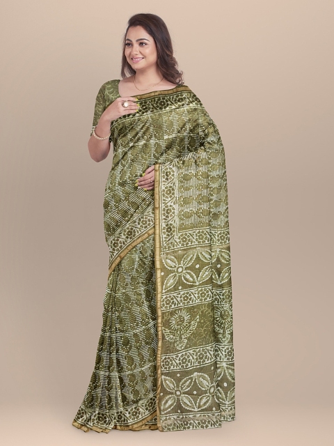 BharatSthali BharatSthali Green & Purple Silk Cotton Woven Design Banarasi Sustainable Saree
BharatSthali BharatSthali Green & Purple Silk Cotton Woven Design Banarasi Sustainable Saree