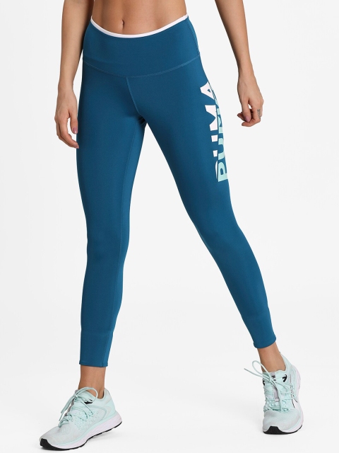 Puma Women Blue Solid dryCELL Tights