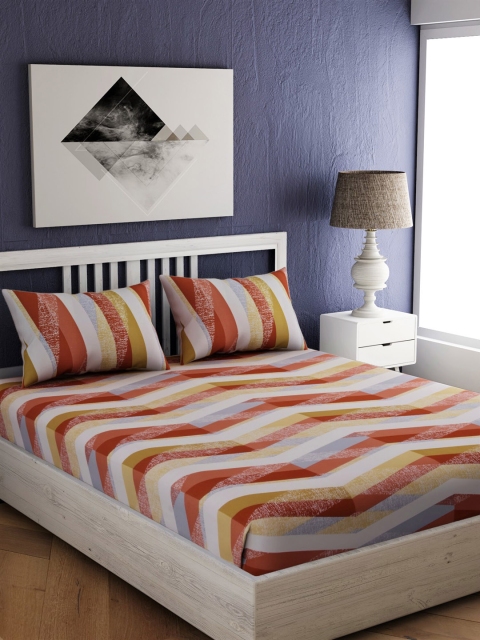 EverHOME Multicoloured Floral 210 TC Cotton 1 King Bedsheet with 2 Pillow Covers, Multi
EverHOME Multicoloured Floral 210 TC Cotton 1 King Bedsheet with 2 Pillow Covers, Multi