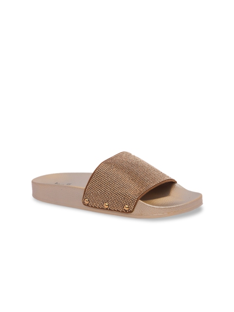 Inc 5 Women Gold-Toned Solid Slip-On