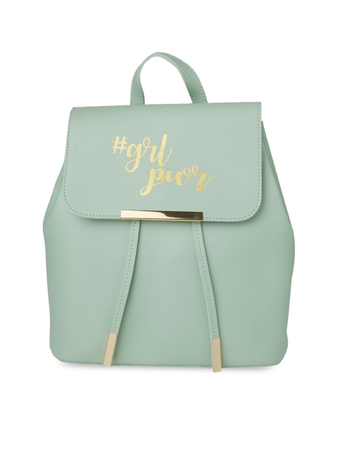 Globus Women Green Solid Backpack