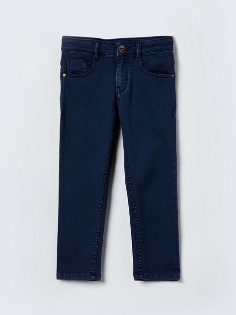max Boys Navy Blue Slim Fit Mid-Rise Clean Look Stretchable Jeans 
max Boys Navy Blue Slim Fit Mid-Rise Clean Look Stretchable Jeans